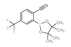 2-(4,4,5,5-TETRAMETHYL-1,3,2-DIOXABOROLAN-2-YL)-4-(TRIFLUOROMETHYL)BENZONITRILE structure, CAS 863868-28-4