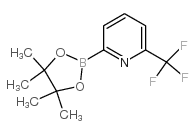 2-(4,4,5,5-TETRAMETHYL-1,3,2-DIOXABOROLAN-2-YL)-6-(TRIFLUOROMETHYL)PYRIDINE structure, CAS 881402-16-0