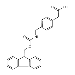 2-(4-(((((9H-FLUOREN-9-YL)METHOXY)CARBONYL)AMINO)METHYL)PHENYL)ACETIC ACID structure, CAS 176504-01-1