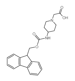 2-(4-((((9H-FLUOREN-9-YL)METHOXY)CARBONYL)AMINO)PIPERIDIN-1-YL)ACETIC ACID structure, CAS 221352-82-5