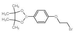 2-(4-(2-BROMOETHOXY)PHENYL)-4,4,5,5-TETRAMETHYL-1,3,2-DIOXABOROLANE structure, CAS 913836-27-8