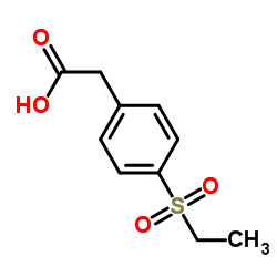 2-(4-(ETHYLSULFONYL)PHENYL)ACETIC ACID structure, CAS 383135-47-5