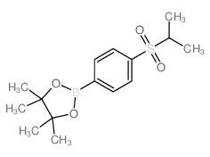 2-(4-(ISOPROPYLSULFONYL)PHENYL)-4,4,5,5-TETRAMETHYL-1,3,2-DIOXABOROLANE structure, CAS 1256359-13-3