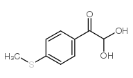 2-(4-(METHYLTHIO)PHENYL)-2-OXOACETALDEHYDE HYDRATE structure, CAS 53066-73-2