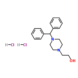 2-(4-BENZHYDRYLPIPERAZIN-1-YL)ETHANOL DIHYDROCHLORIDE structure, CAS 108983-83-1