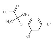 2-(4-BROMO-2-CHLOROPHENOXY)-2-METHYLPROPANOIC ACID structure, CAS 588681-98-5