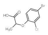 2-(4-BROMO-2-CHLOROPHENOXY)PROPANOIC ACID structure, CAS 588681-97-4
