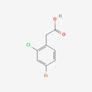 2-(4-BROMO-2-CHLOROPHENYL)ACETIC ACID structure, CAS 916516-89-7