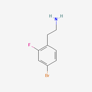 2-(4-BROMO-2-FLUOROPHENYL)ETHANAMINE structure, CAS 325163-35-7