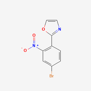 2-(4-BROMO-2-NITROPHENYL)OXAZOLE structure, CAS 161987-10-6