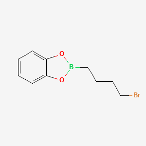 2-(4-BROMOBUTYL)BENZO[D][1,3,2]DIOXABOROLE structure, CAS 142172-51-8