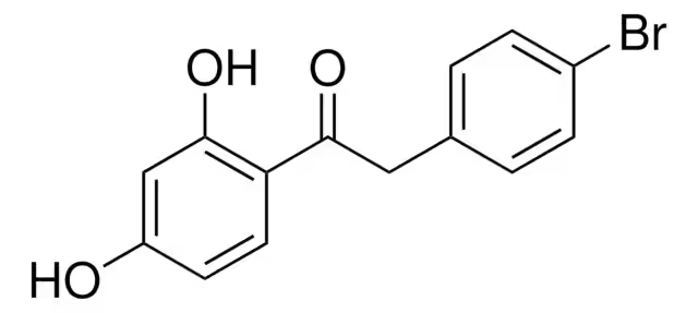 2-(4-BROMOPHENYL)-1-(2,4-DIHYDROXYPHENYL)ETHANONE structure, CAS 92152-60-8