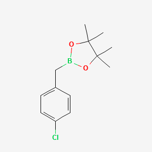 2-(4-CHLOROBENZYL)-4,4,5,5-TETRAMETHYL-1,3,2-DIOXABOROLANE structure, CAS 475250-49-8