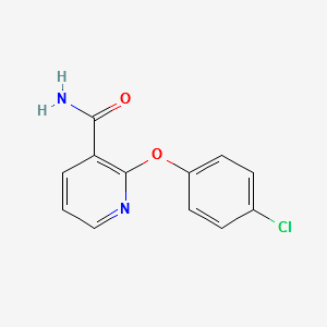 2-(4-CHLOROPHENOXY)NICOTINAMIDE structure, CAS 175135-80-5