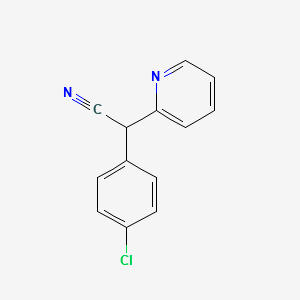 2-(4-CHLOROPHENYL)-2-(PYRIDIN-2-YL)ACETONITRILE structure, CAS 5005-37-8