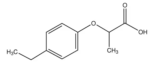 2-(4-ETHYLPHENOXY)PROPANOIC ACID structure, CAS 99761-31-6
