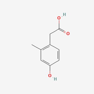 2-(4-HYDROXY-2-METHYLPHENYL)ACETIC ACID structure, CAS 29336-53-6