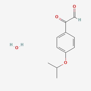 2-(4-ISOPROPOXYPHENYL)-2-OXOACETALDEHYDE HYDRATE structure, CAS 1185081-21-3