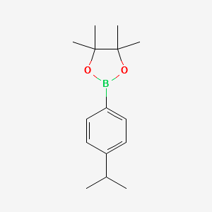 2-(4-ISOPROPYLPHENYL)-4,4,5,5-TETRAMETHYL-1,3,2-DIOXABOROLANE structure, CAS 325142-91-4