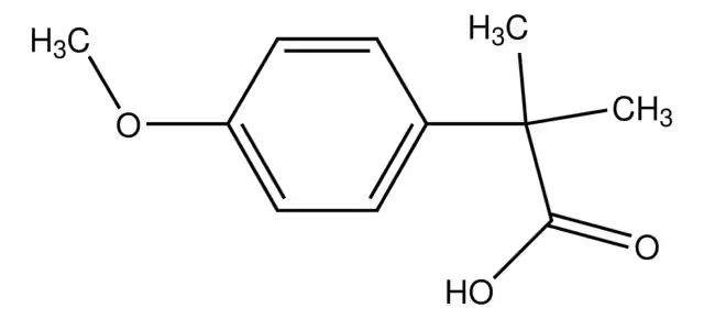 2-(4-METHOXYPHENYL)-2-METHYLPROPANOIC ACID structure, CAS 2955-46-6