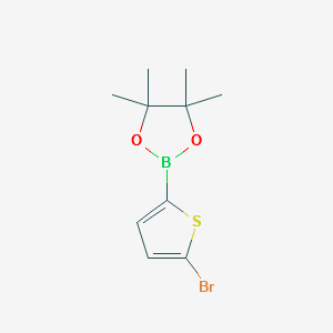 2-(5-BROMOTHIOPHEN-2-YL)-4,4,5,5-TETRAMETHYL-1,3,2-DIOXABOROLANE structure, CAS 676501-84-1