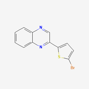 2-(5-BROMOTHIOPHEN-2-YL)QUINOXALINE structure, CAS 175135-75-8