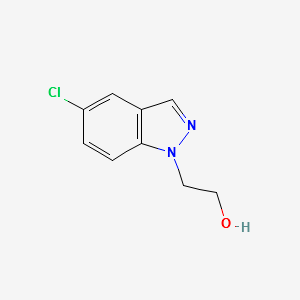 2-(5-CHLORO-1H-INDAZOL-1-YL)ETHANOL structure, CAS 24240-17-3