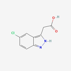 2-(5-CHLORO-1H-INDAZOL-3-YL)ACETIC ACID structure, CAS 27328-68-3