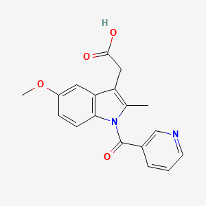 2-(5-METHOXY-2-METHYL-1-NICOTINOYL-1H-INDOL-3-YL)ACETIC ACID structure, CAS 16426-83-8