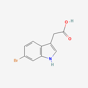 2-(6-BROMO-1H-INDOL-3-YL)ACETIC ACID structure, CAS 152213-66-6