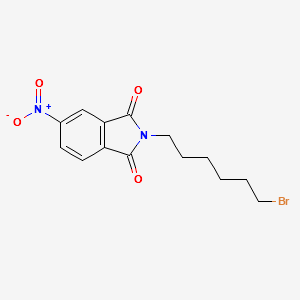 2-(6-BROMOHEXYL)-5-NITROISOINDOLINE-1,3-DIONE structure, CAS 140715-57-7
