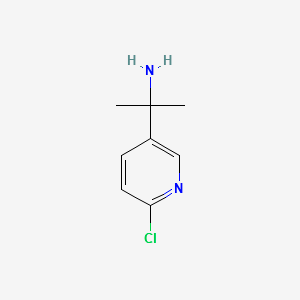 2-(6-CHLOROPYRIDIN-3-YL)PROPAN-2-AMINE structure, CAS 157763-35-4