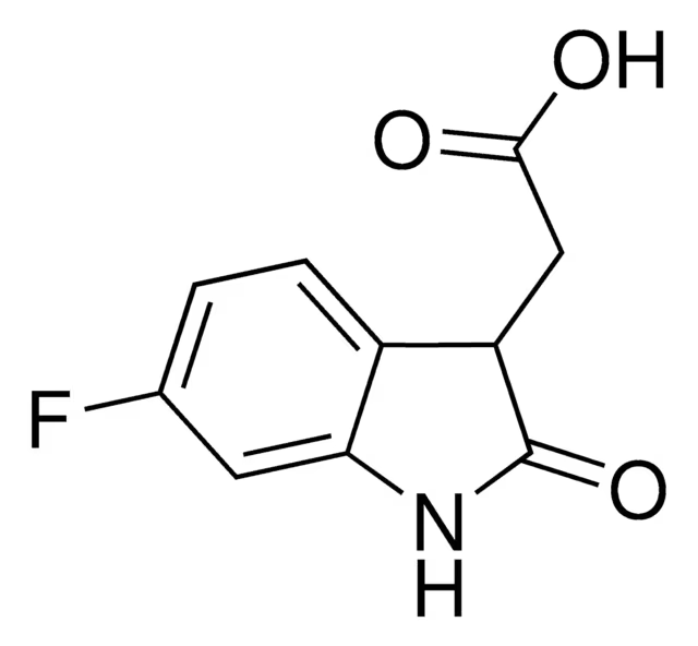 2-(6-FLUORO-2-OXOINDOLIN-3-YL)ACETIC ACID structure, CAS 915922-16-6