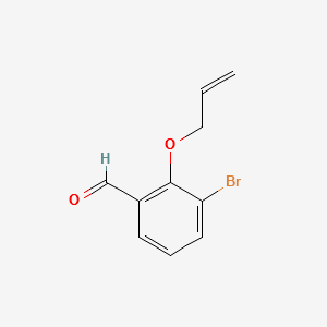 2-(ALLYLOXY)-3-BROMOBENZALDEHYDE structure, CAS 1106304-56-6