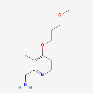 2-(AMINOMETHYL)-4-(3-METHOXYPROPOXY)-3-METHYLPYRIDINE structure, CAS 1260859-24-2