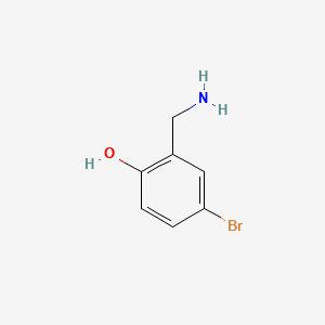 2-(AMINOMETHYL)-4-BROMOPHENOL structure, CAS 58349-96-5
