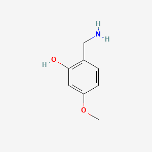 2-(AMINOMETHYL)-5-METHOXYPHENOL structure, CAS 164515-08-6