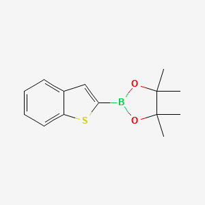 2-(BENZO[B]THIOPHEN-2-YL)-4,4,5,5-TETRAMETHYL-1,3,2-DIOXABOROLANE structure, CAS 376584-76-8