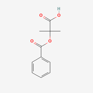 2-(BENZOYLOXY)-2-METHYLPROPANOIC ACID structure, CAS 58570-00-6