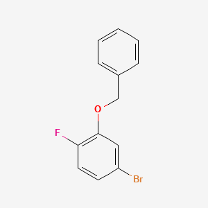 2-(BENZYLOXY)-4-BROMO-1-FLUOROBENZENE structure, CAS 1036724-54-5