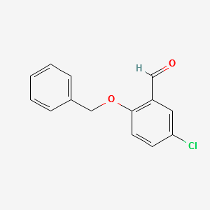 2-(BENZYLOXY)-5-CHLOROBENZALDEHYDE structure, CAS 38544-16-0