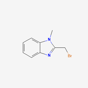 2-(BROMOMETHYL)-1-METHYL-1H-BENZO[D]IMIDAZOLE structure, CAS 136099-52-0