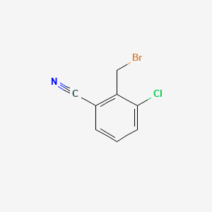 2-(BROMOMETHYL)-3-CHLOROBENZONITRILE structure, CAS 77533-18-7