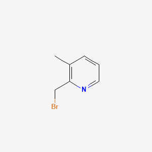 2-(BROMOMETHYL)-3-METHYLPYRIDINE structure, CAS 438218-62-3