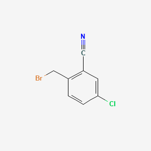 2-(BROMOMETHYL)-5-CHLOROBENZONITRILE structure, CAS 50712-69-1