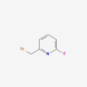 2-(BROMOMETHYL)-6-FLUOROPYRIDINE structure, CAS 100202-78-6