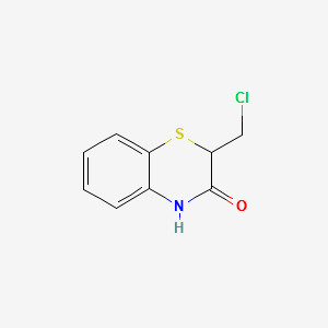 2-(CHLOROMETHYL)-2H-BENZO[B][1,4]THIAZIN-3(4H)-ONE structure, CAS 139331-42-3