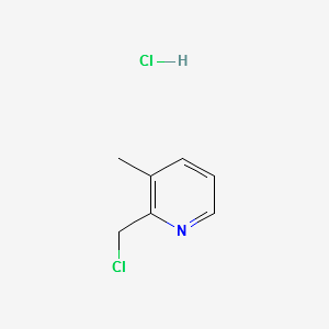 2-(CHLOROMETHYL)-3-METHYLPYRIDINE HYDROCHLORIDE structure, CAS 4370-22-3