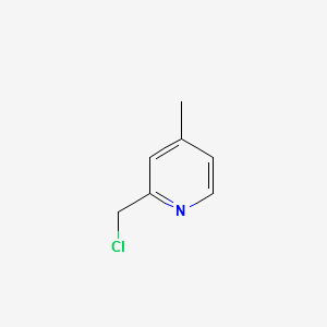 2-(CHLOROMETHYL)-4-METHYLPYRIDINE structure, CAS 38198-16-2