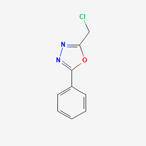 2-(CHLOROMETHYL)-5-PHENYL-1,3,4-OXADIAZOLE structure, CAS 33575-83-6